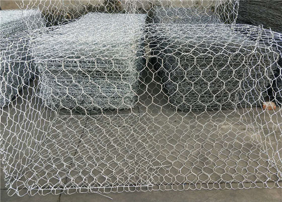 Pvc met lange levensuur bedekte Hexagonale Draad Mesh Hot Dip Galvanized 80*100mm met een laag
