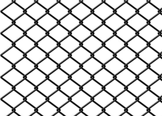 Zwart pvc Met een laag bedekt Diamond Chain Link Fence