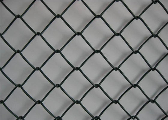 Zwart pvc Met een laag bedekt Diamond Chain Link Fence