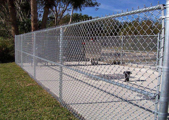 Zink Met een laag bedekte Cycloon Mesh Fencing 60*60mm Pvc Met een laag bedekt Diamond Mesh