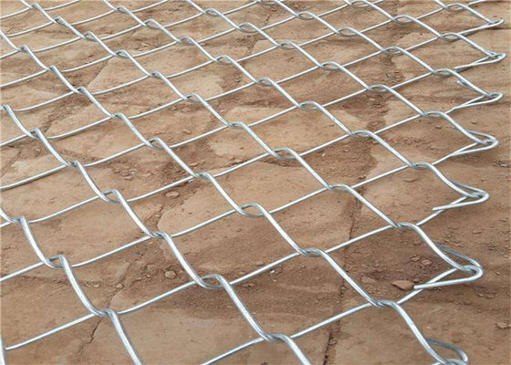 De Legering van het zinkaluminium Diamond Chain Link Fence Roll 50x50mm 4ft