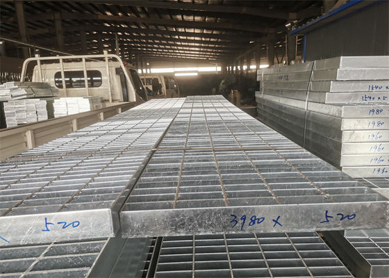 50*5mm Anti Corrosief Metaalgrating Platform 4mm Dikke Lichte Structuur
