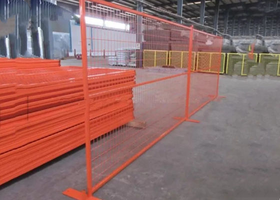 Het gegalvaniseerde Poeder bedekte Tijdelijke Omheining Panels 300mm Aangepaste met een laag Kleur