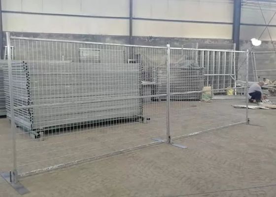 Het zink plateerde Tijdelijke Omheining Panels 3m Breedte Anticorrosieve Keten Verbindingsomheining