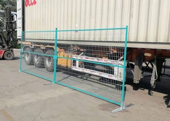 Pvc bedekte Tijdelijke Omheining Panels 5.0mm Thermisch behandelde Draad met een laagDiameter