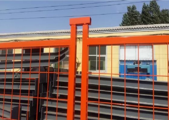 3.5mm Draad Dia Moveable Fence Panels Heat behandelde het Tijdelijke Metaal Schermen
