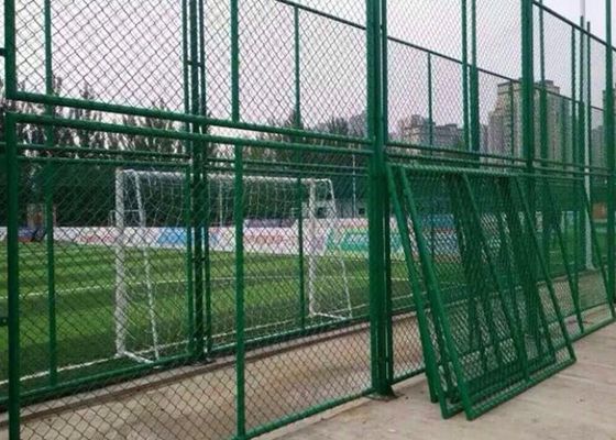 Hete Ondergedompelde Gegalvaniseerde 8FT Vriendschappelijk Diamond Chain Link Fence Environmental