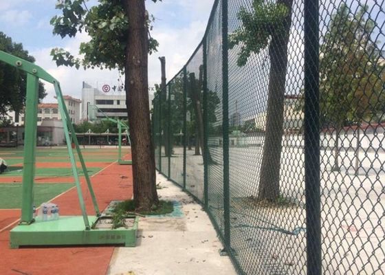 Hete Ondergedompelde Gegalvaniseerde 8FT Vriendschappelijk Diamond Chain Link Fence Environmental